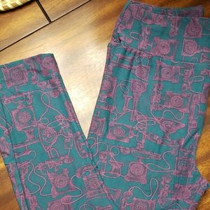 Lularoe OS Leggings EUC